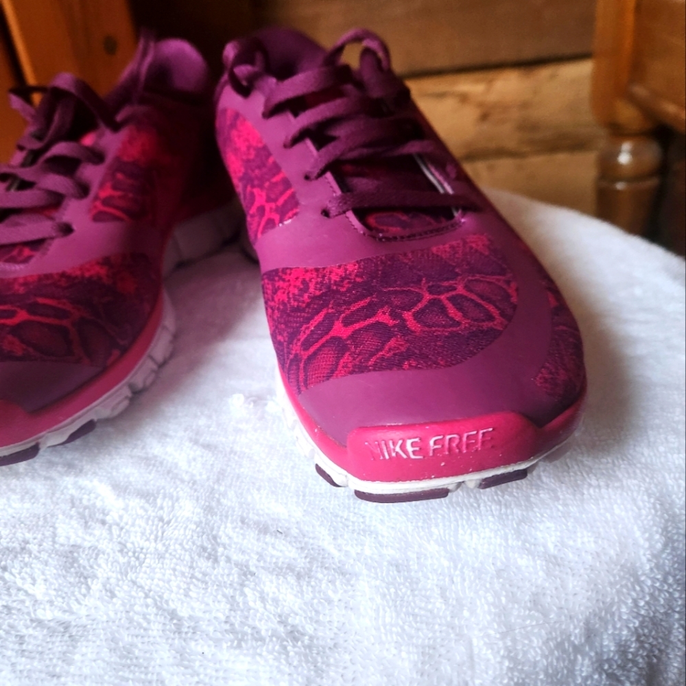 Nike Women's Free 5.0 V4 Running Athletic Shoes- Size 9.5-Mulberry - Picture 6 of 11
